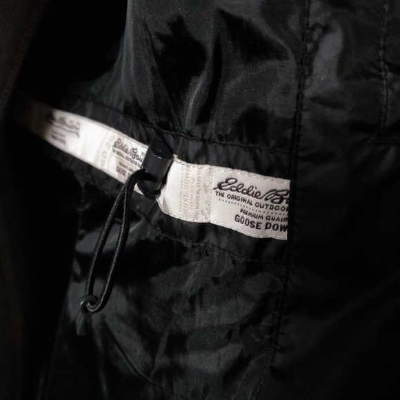 Eddie Bauer Down Jacket, Mid Length, Black, XS - Picture 5 of 7